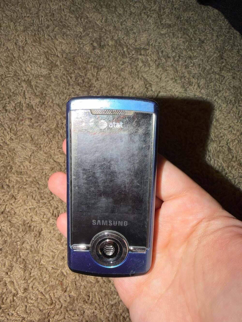 Samsung SGH-A777 AT&T Slider Cell Phone Blue